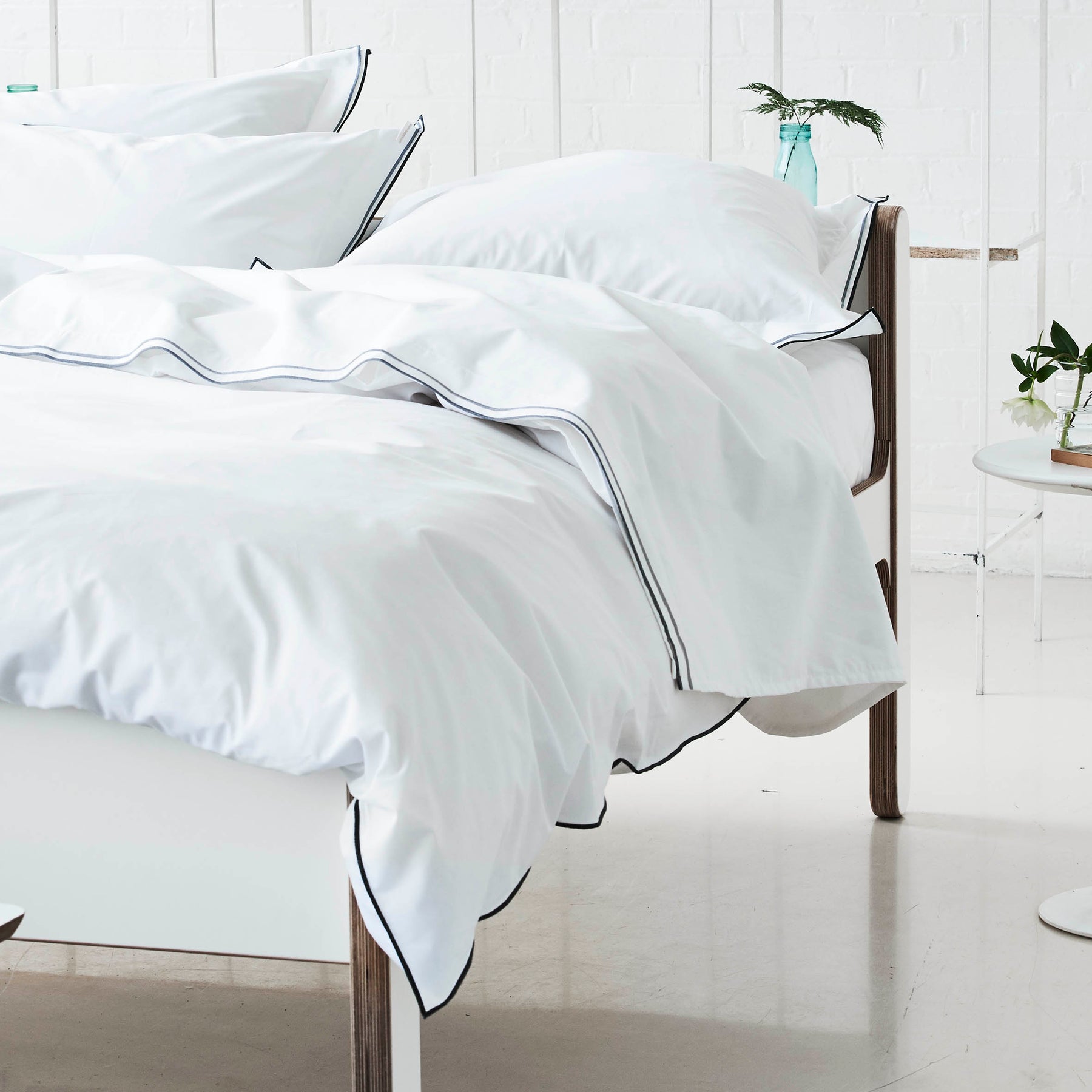 Designers Guild Astor Flat Sheet Silver Slate