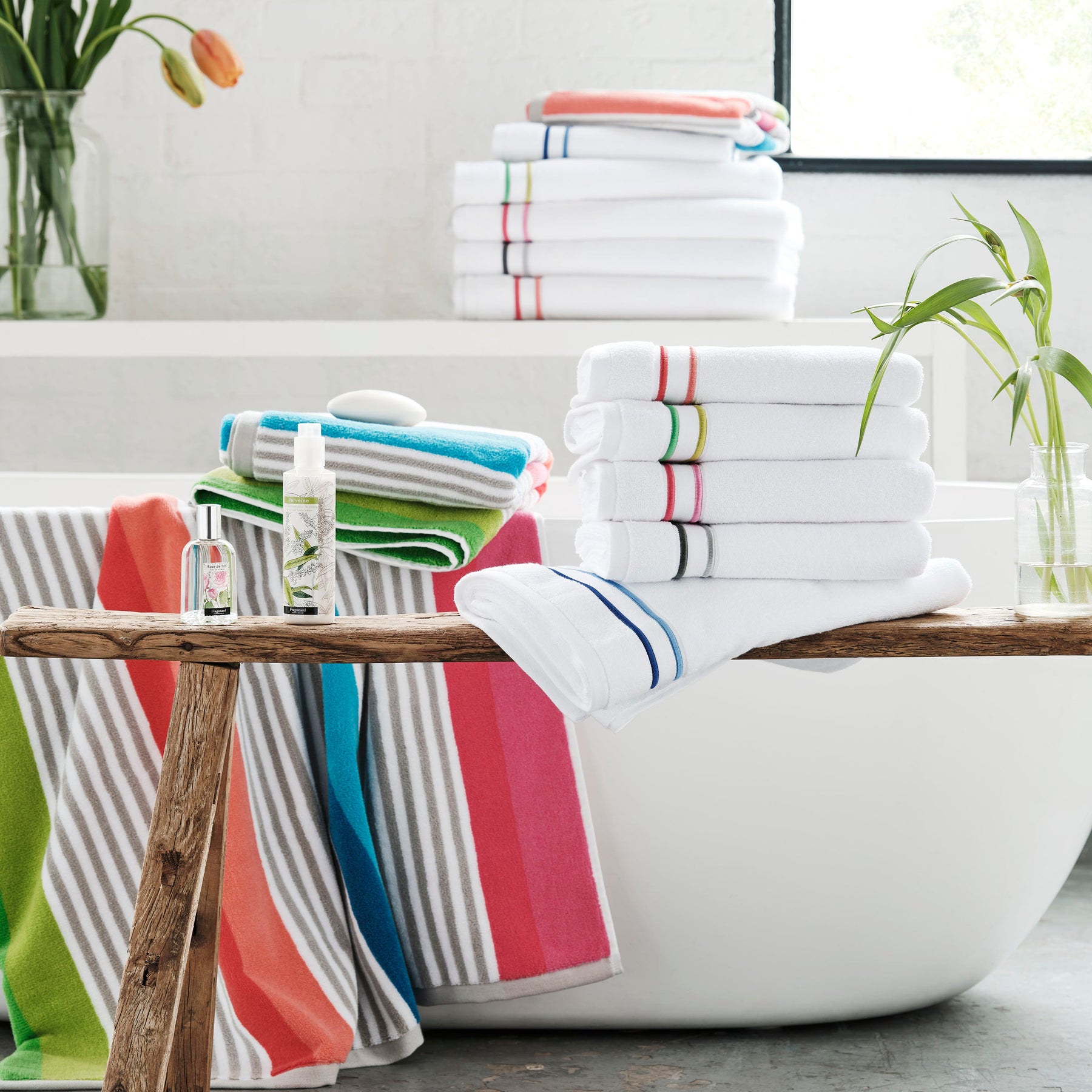 Designers Guild Astor Towel Coral Pink