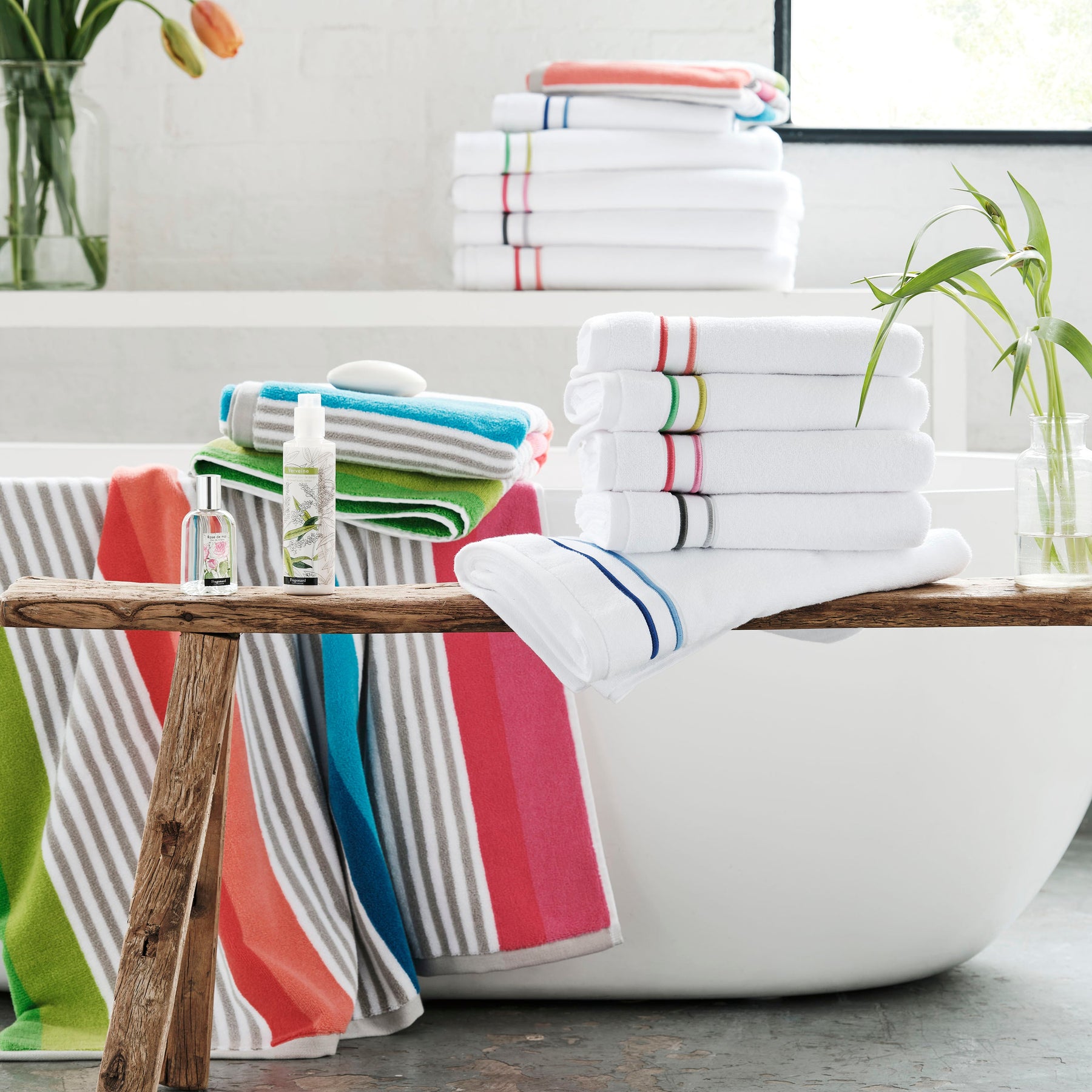 Designers Guild Astor Towel Silver & Slate