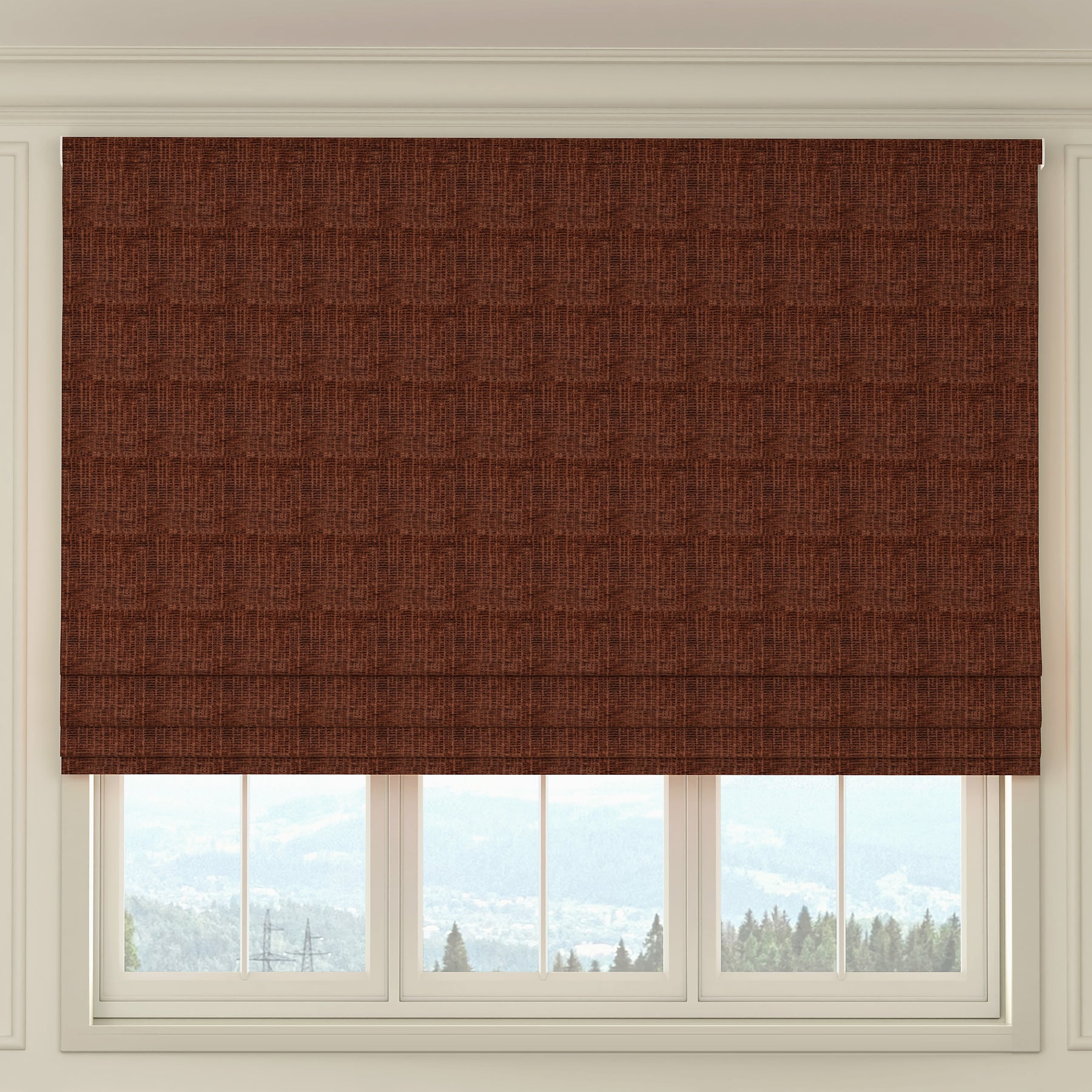 HOUSE Llewelyn-Bowen Ottoman Made To Measure Roman Blind Cinnamon