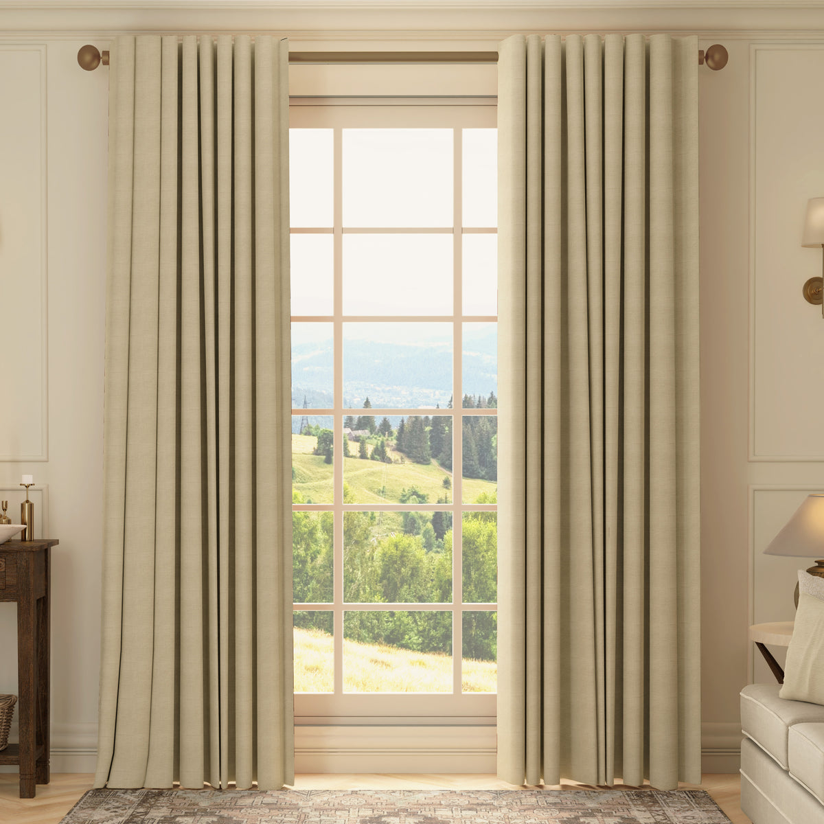 HOUSE Llewelyn-Bowen Ottoman Made To Measure Roman Blind Linen
