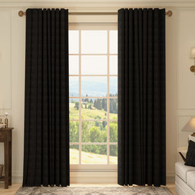 HOUSE Llewelyn-Bowen Ottoman Made To Measure Curtains Nero