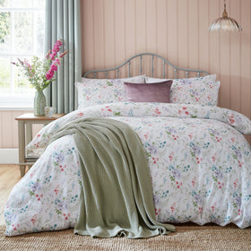 Laura Ashley Aulden Flowers Duvet Cover Bedding Set Lavender
