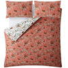 Laura Ashley Autumnal Woodland Duvet Cover Bedding Set Crimson Red