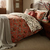Laura Ashley Autumnal Woodland Duvet Cover Bedding Set Crimson Red