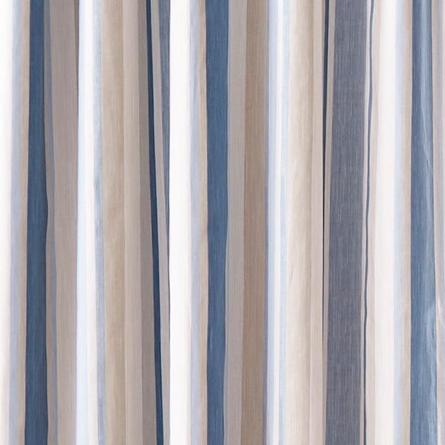 Laura Ashley Awning Stripe Ready Made Eyelet Blackout Curtains Seaspray