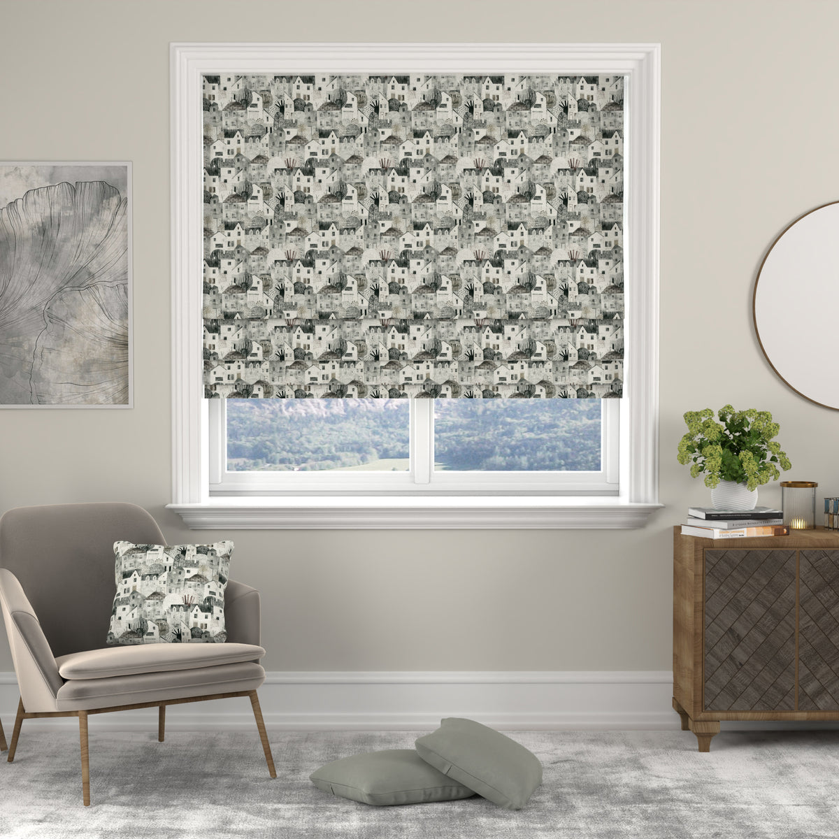 ANTE DECOR Abode Made to Measure Roman Blind Mono