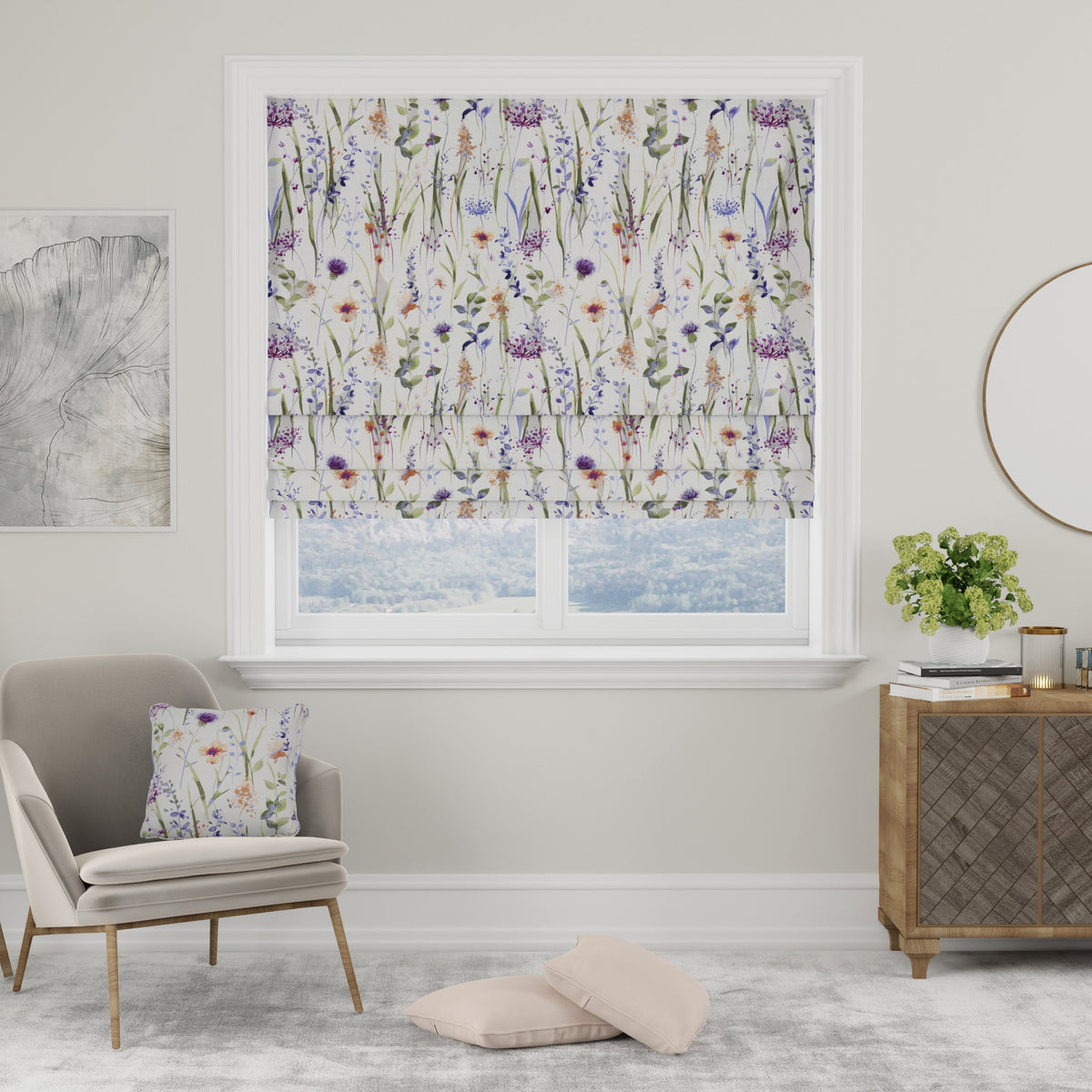 Hampshire Made to Measure Roman Blind Multi