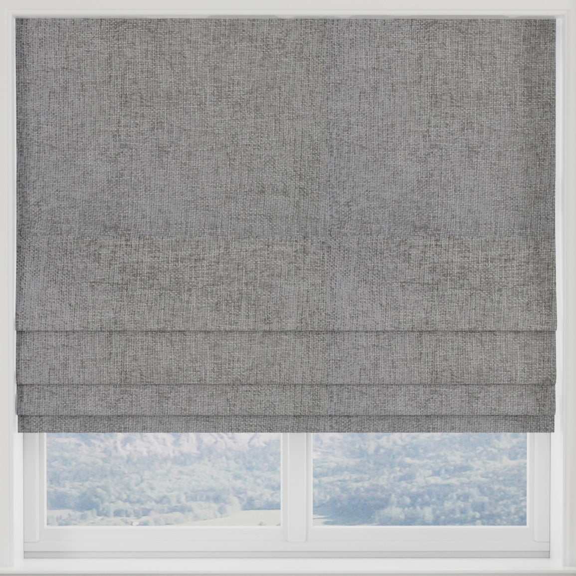 Hopsack Made to Measure Roman Blind Dove
