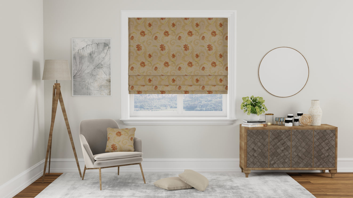 Louis Made to Measure Roman Blind Terracotta