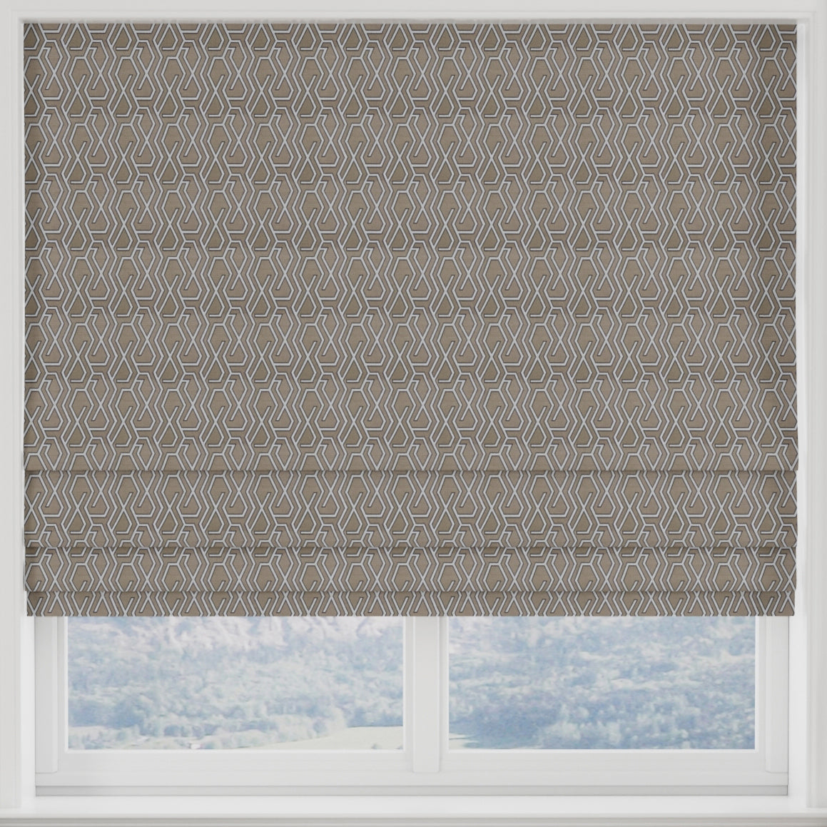 Manhattan Made to Measure Roman Blind Espresso