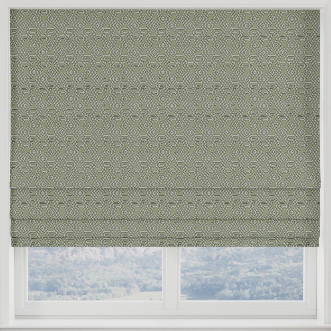 Manhattan Made to Measure Roman Blind Moss