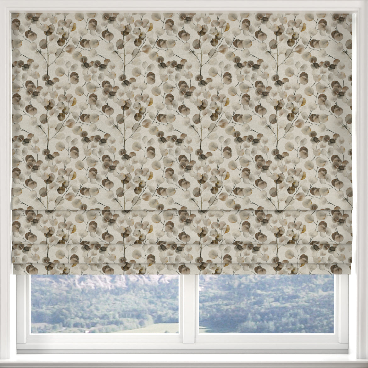 ANTE DECOR Honesty Made to Measure Roman Blind Earth