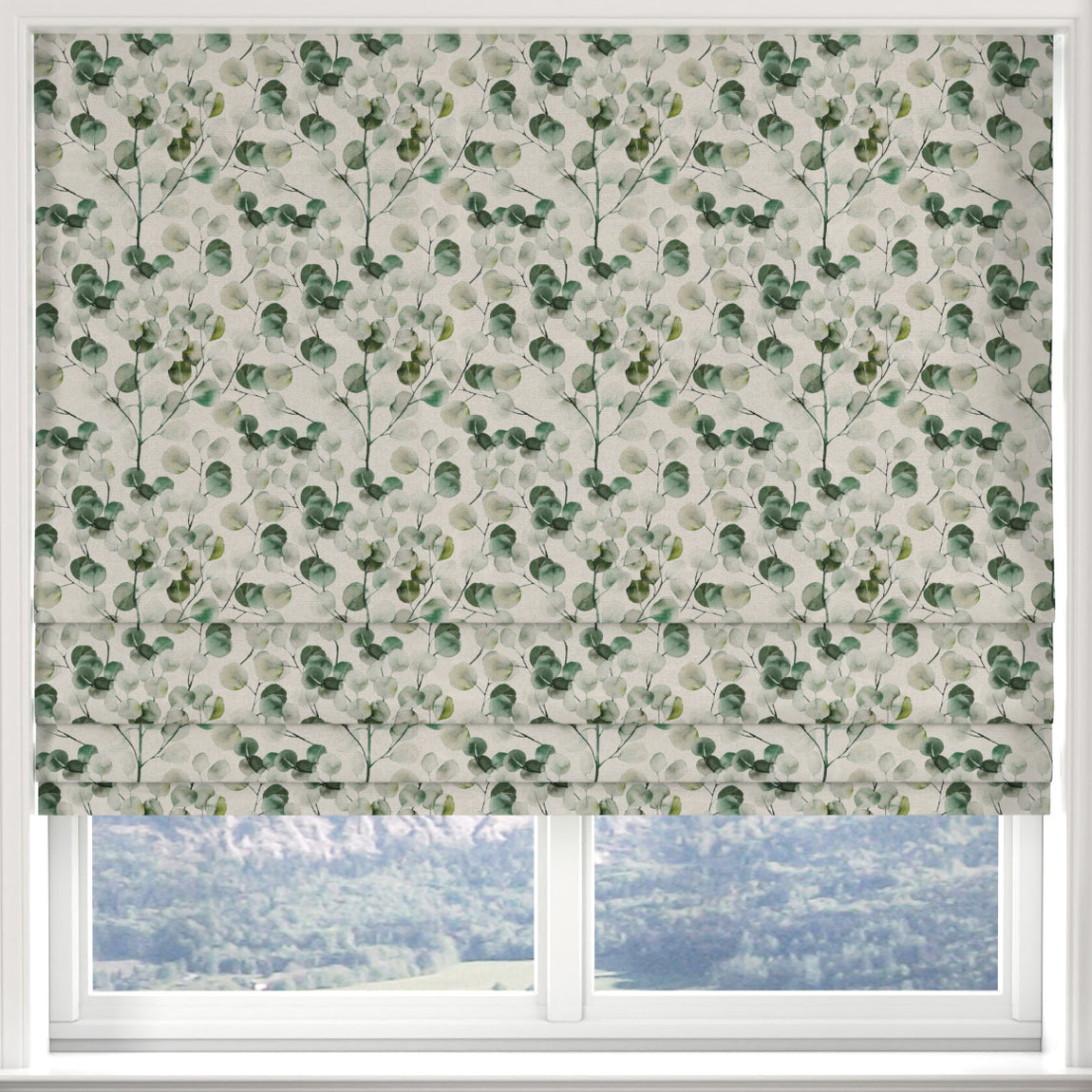 ANTE DECOR Honesty Made to Measure Roman Blind Seafoam