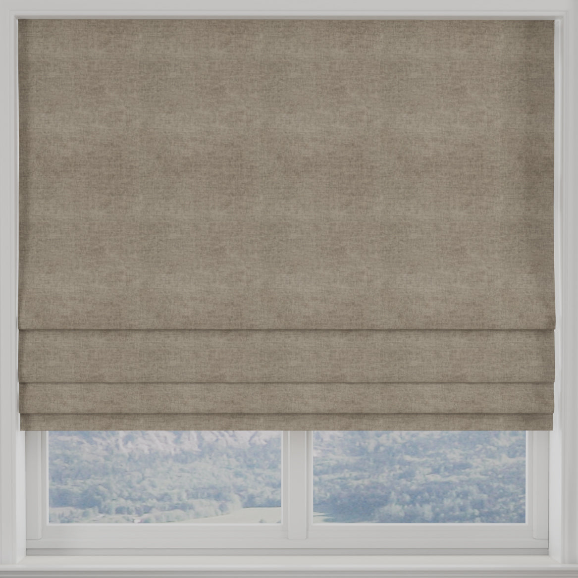 Luxuria Made to Measure Roman Blind Caramel