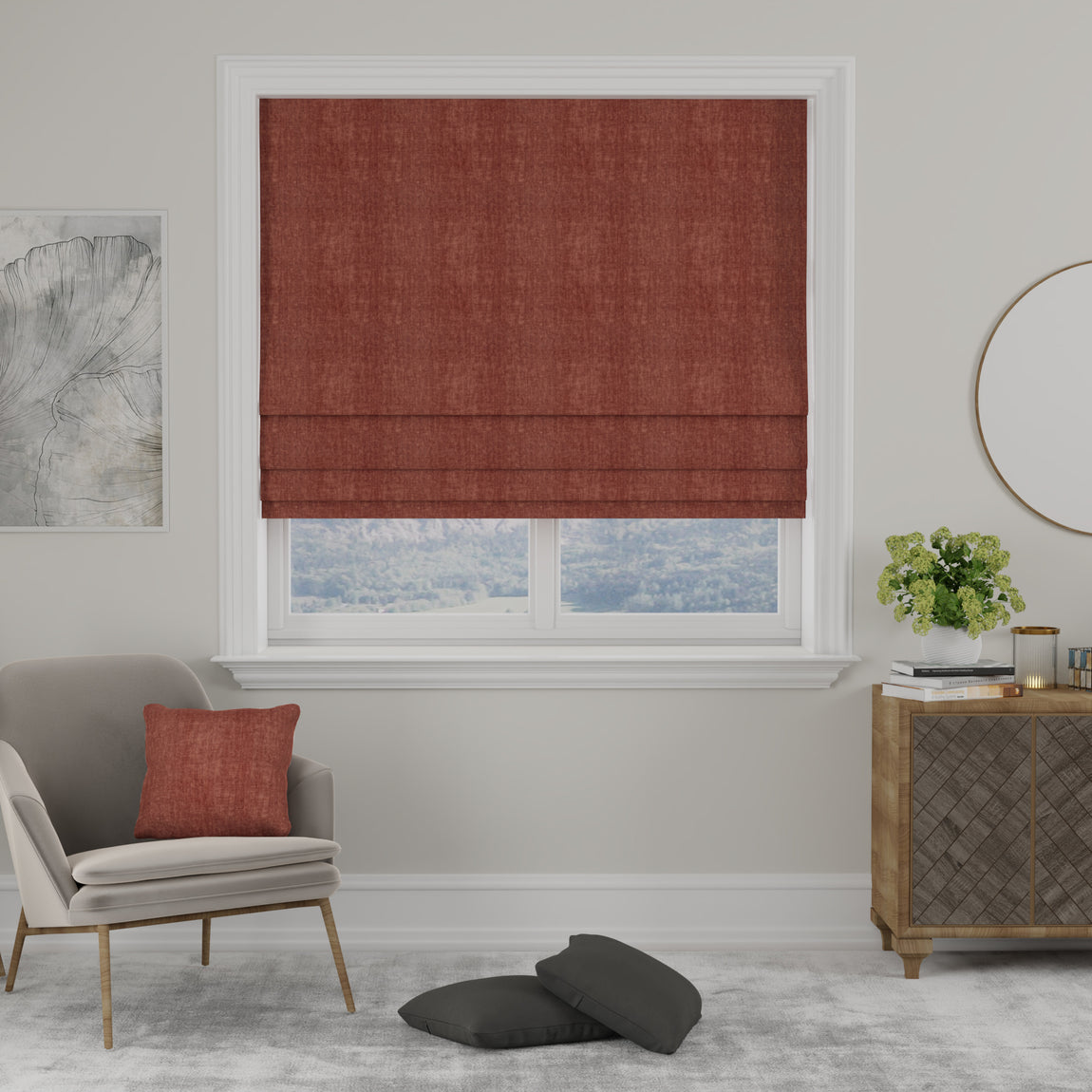 Luxuria Made to Measure Roman Blind Sienna