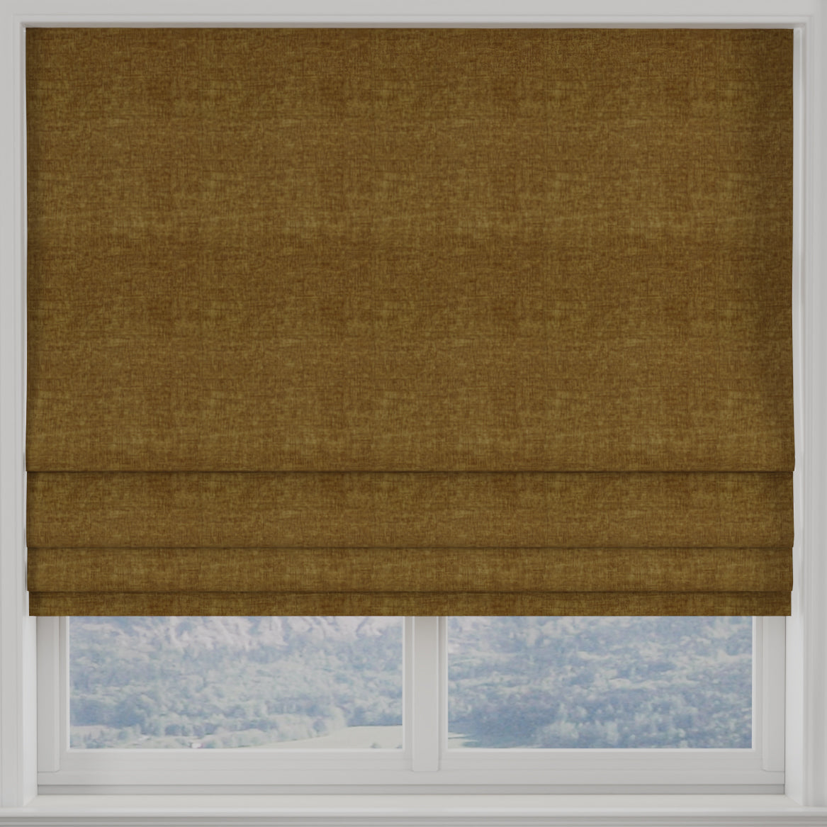 Luxuria Made to Measure Roman Blind Gold
