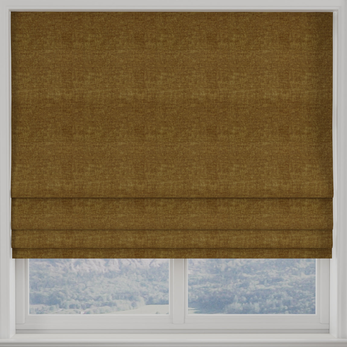 Luxuria Made to Measure Roman Blind Gold