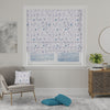 Serene Leaf Bloom Made to Measure Roman Blind Sky