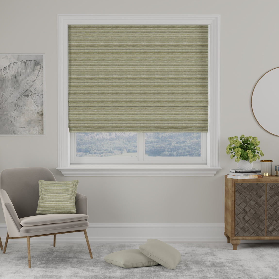 Navarro Made to Measure Roman Blind Pistachio