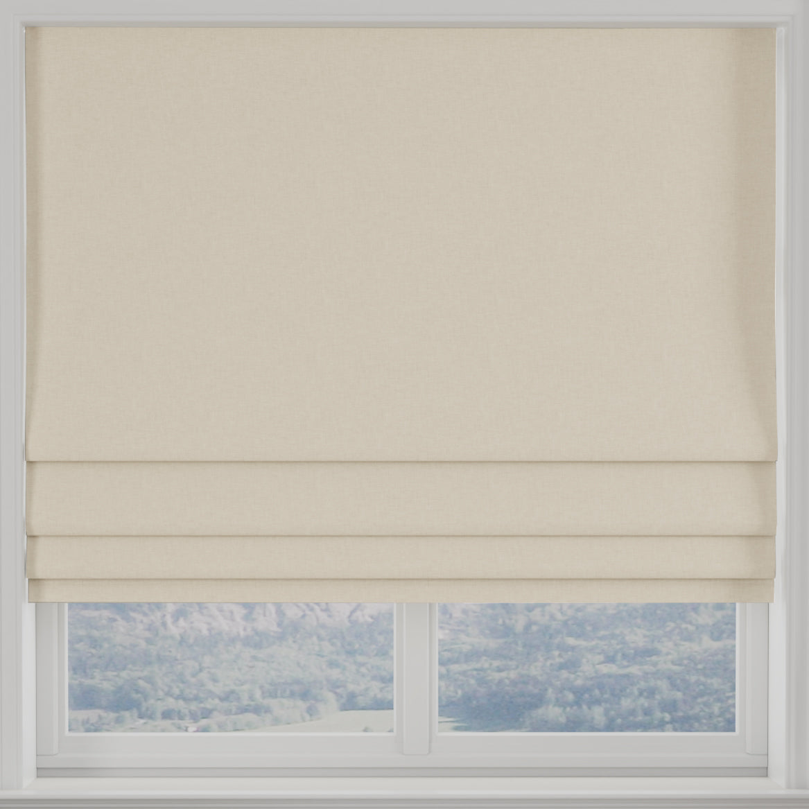Kansai Plain Made to Measure Roman Blind Stone