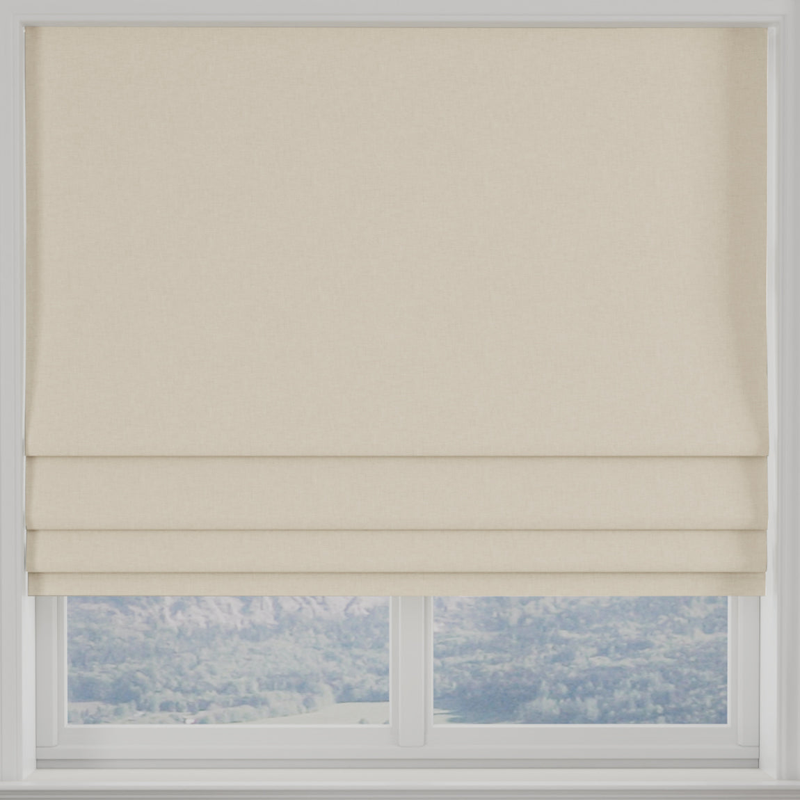 Kansai Plain Made to Measure Roman Blind Stone