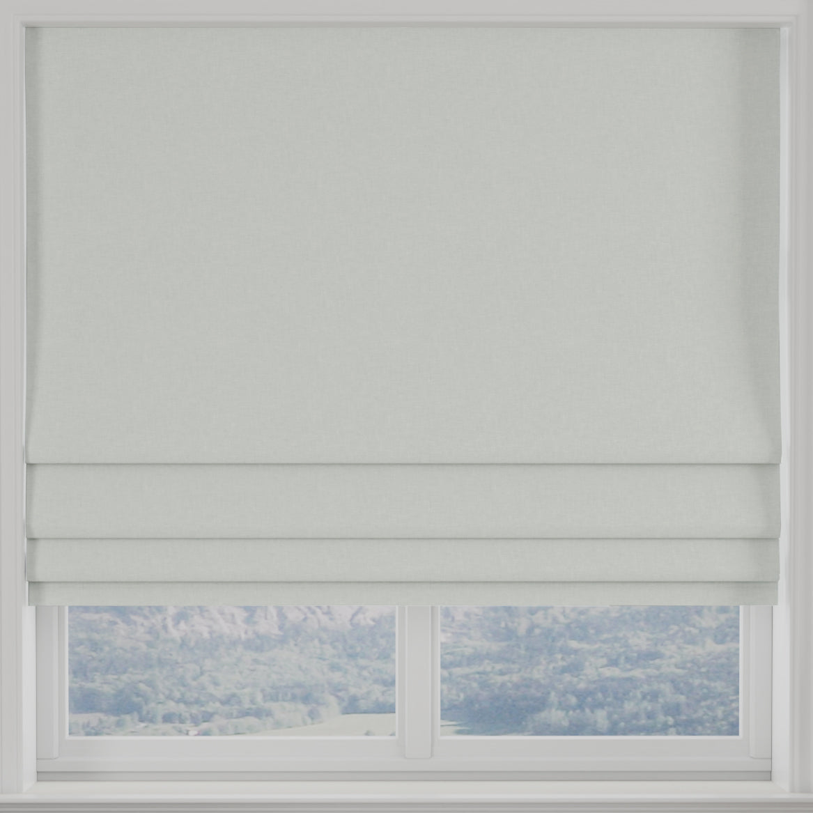 Kansai Plain Made to Measure Roman Blind Pebble