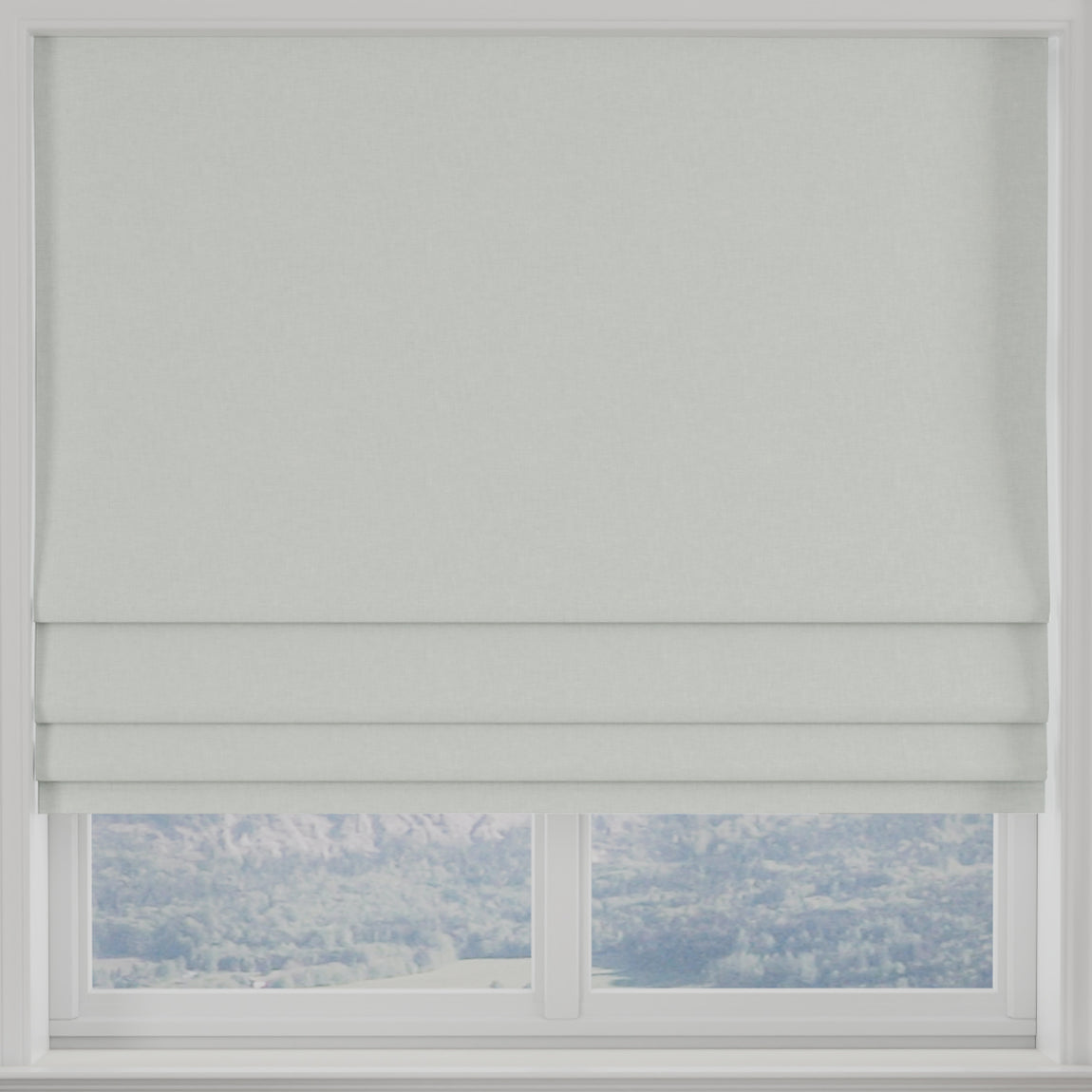 Kansai Plain Made to Measure Roman Blind Pebble
