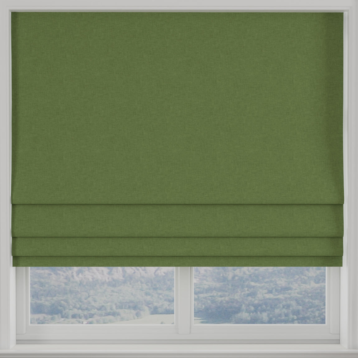 Kansai Plain Made to Measure Roman Blind Grass