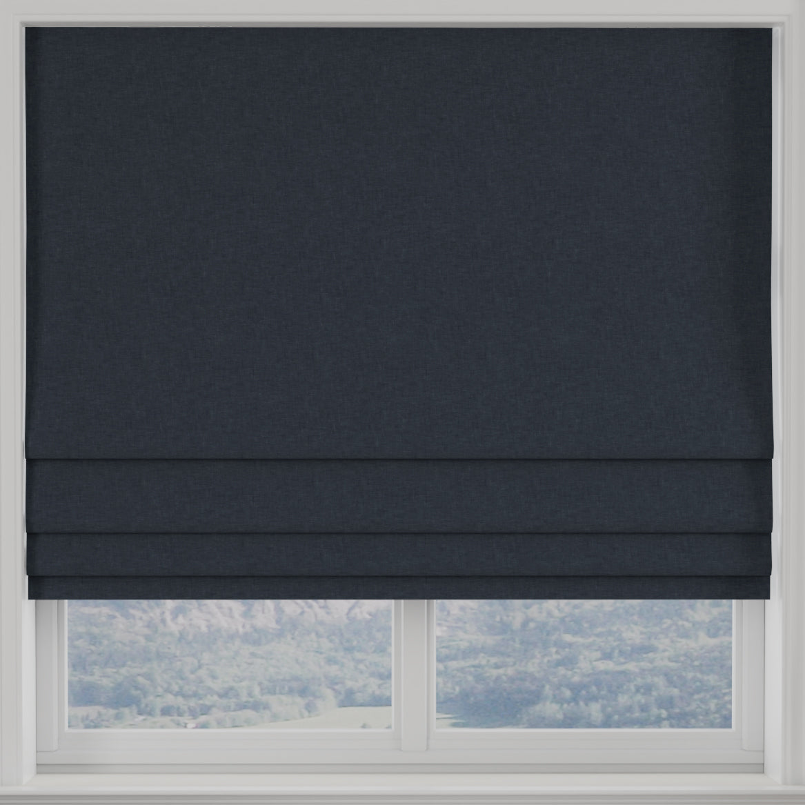 Kansai Plain Made to Measure Roman Blind Denim