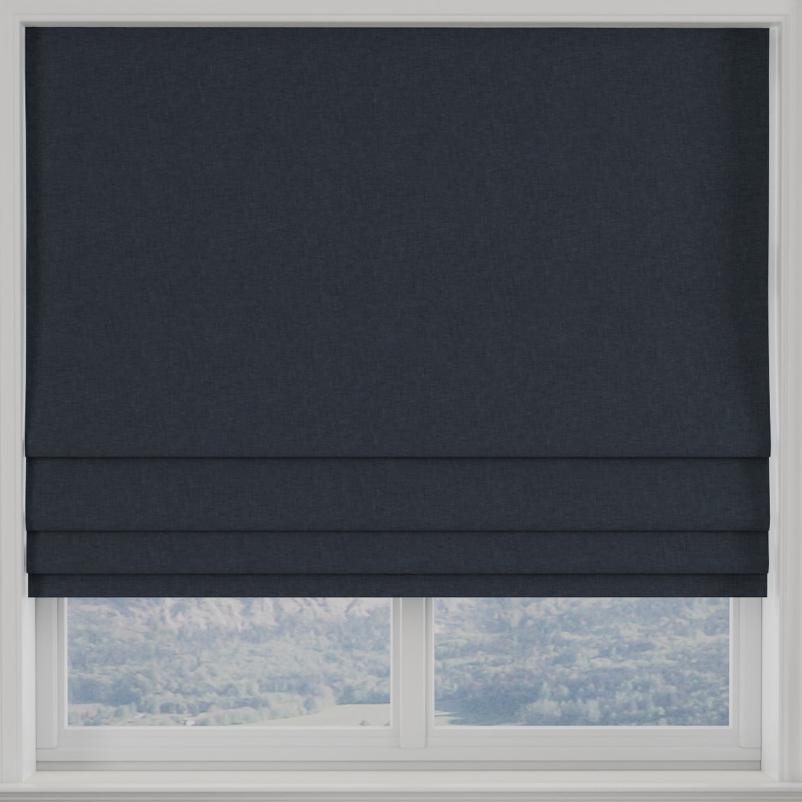 Kansai Plain Made to Measure Roman Blind Denim