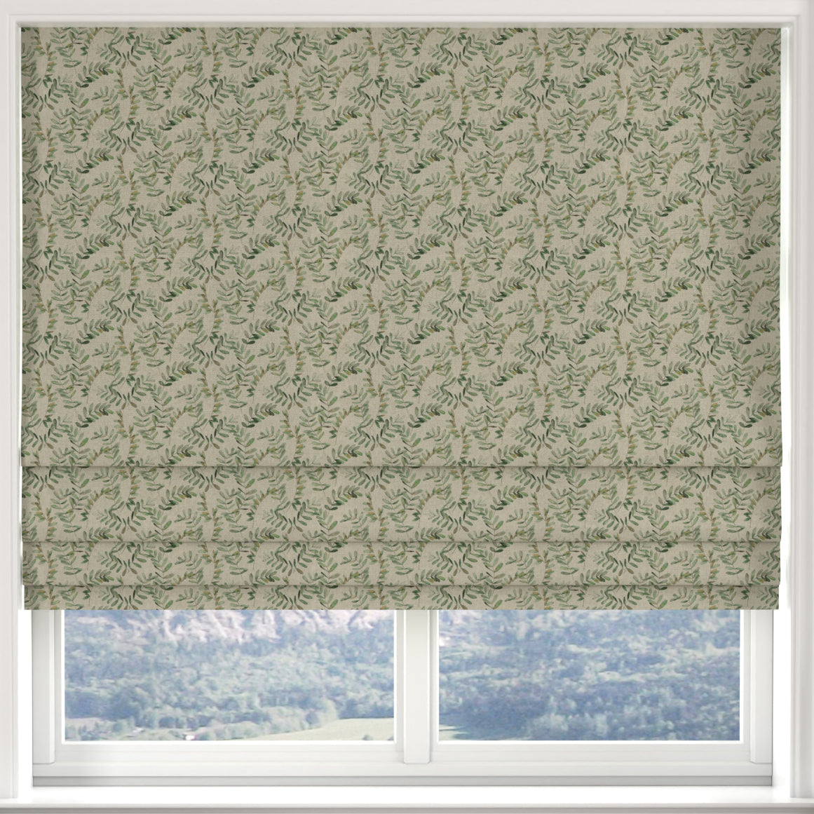 ANTE DECOR Lamina Made to Measure Roman Blind Fern