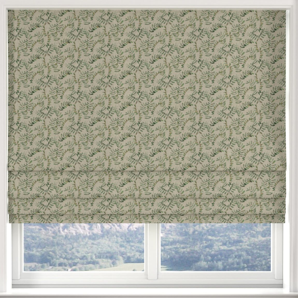 ANTE DECOR Lamina Made to Measure Roman Blind Fern