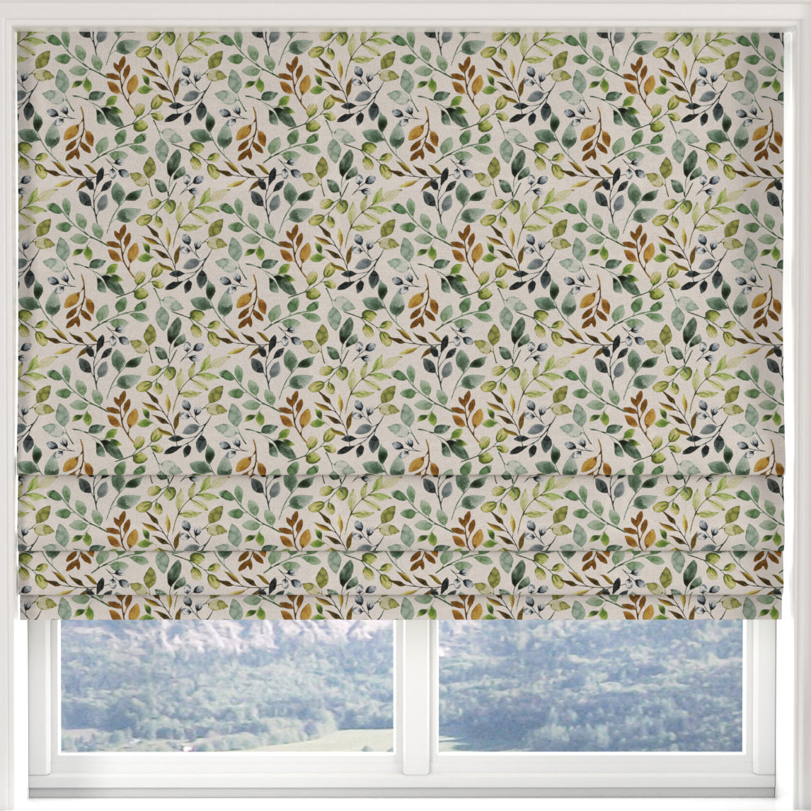 ANTE DECOR Lecco Made to Measure Roman Blind Sage