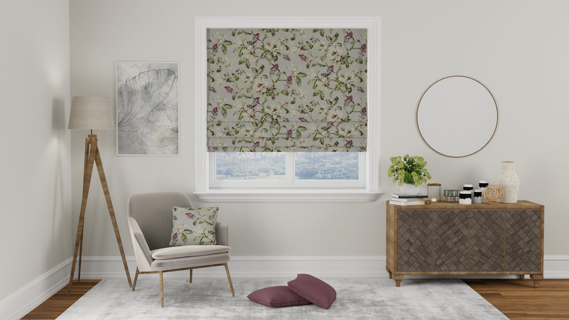 Isabelle Made to Measure Roman Blind Fuchsia
