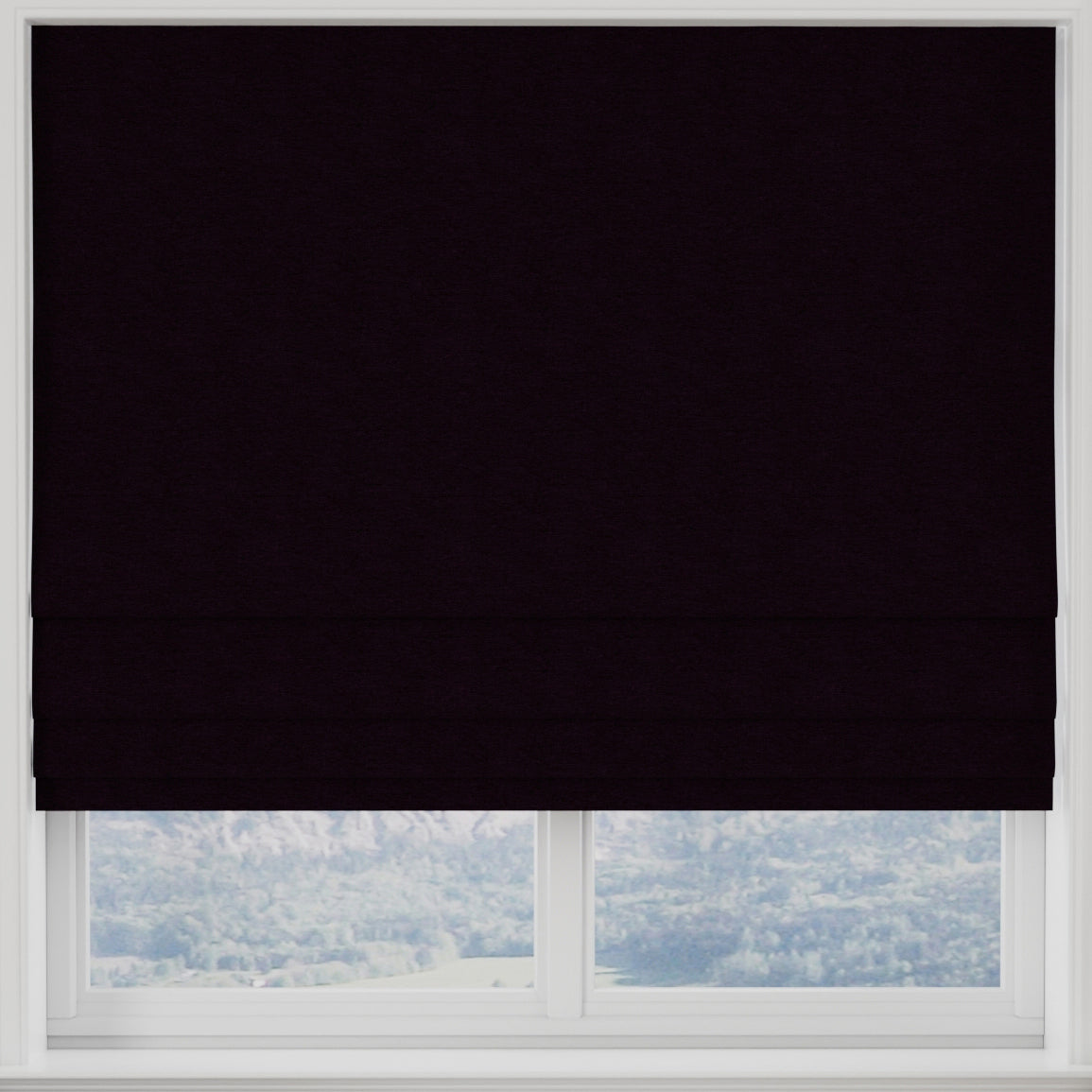 Kensington Made to Measure Roman Blind Aubergine