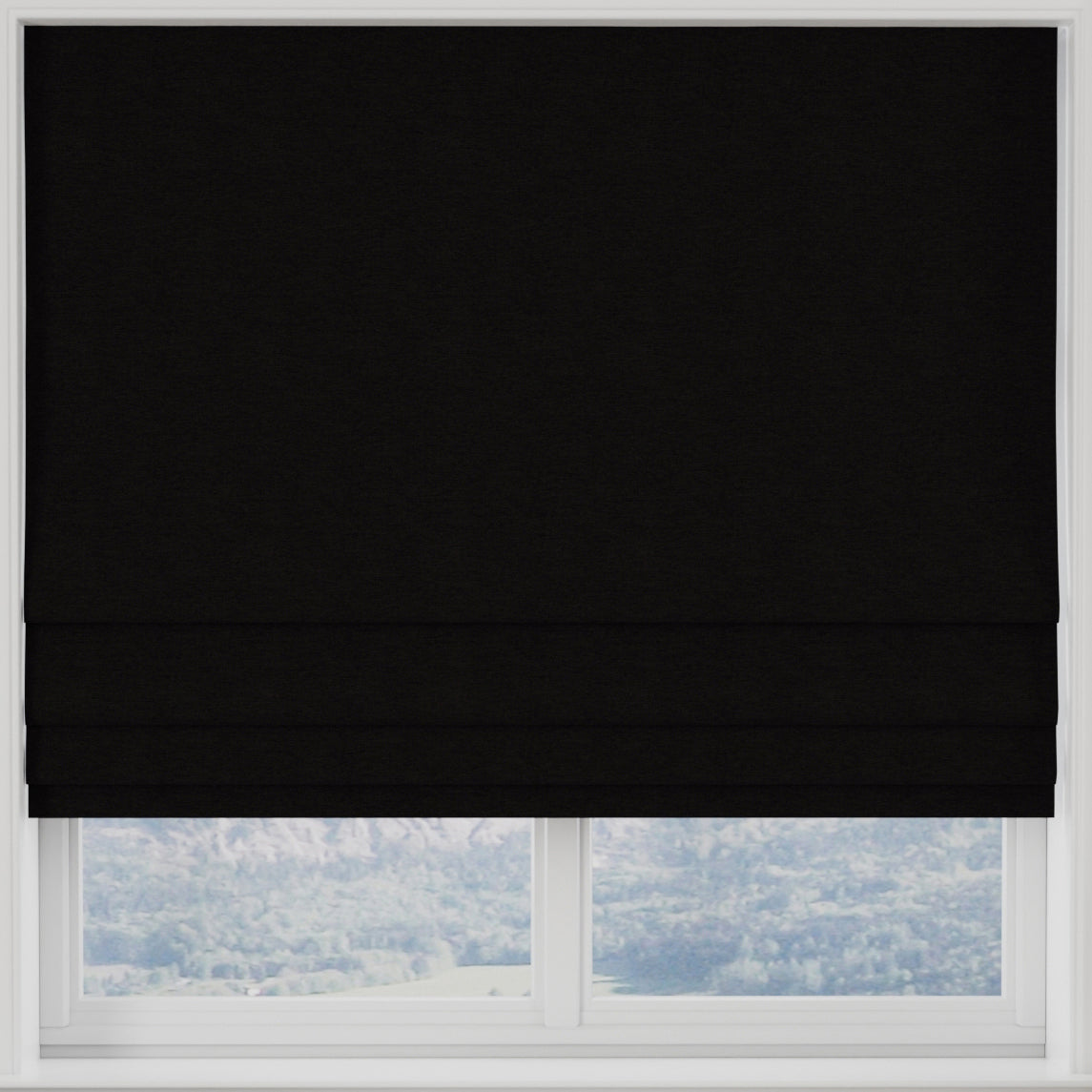 Kensington Made to Measure Roman Blind Black