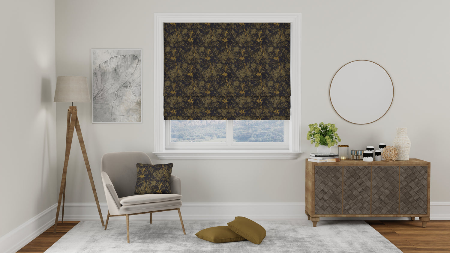 Lava Made to Measure Roman Blind Amethyst