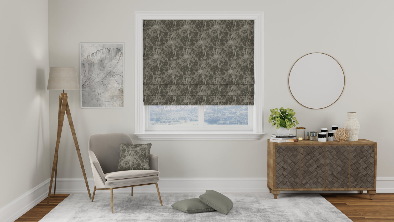 Lava Made to Measure Roman Blind Silver