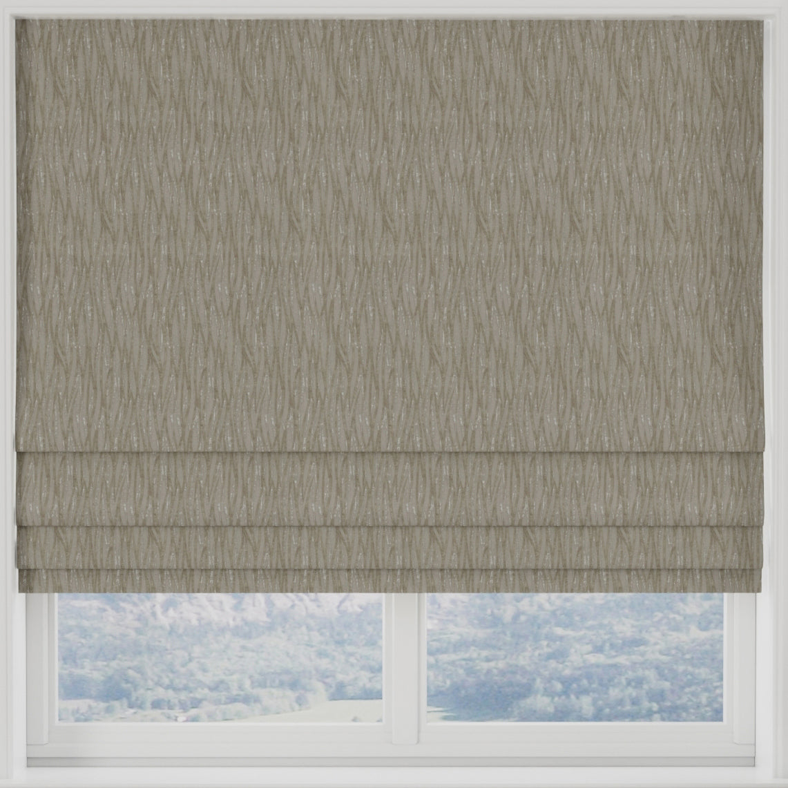 Linear Made to Measure Roman Blind Natural
