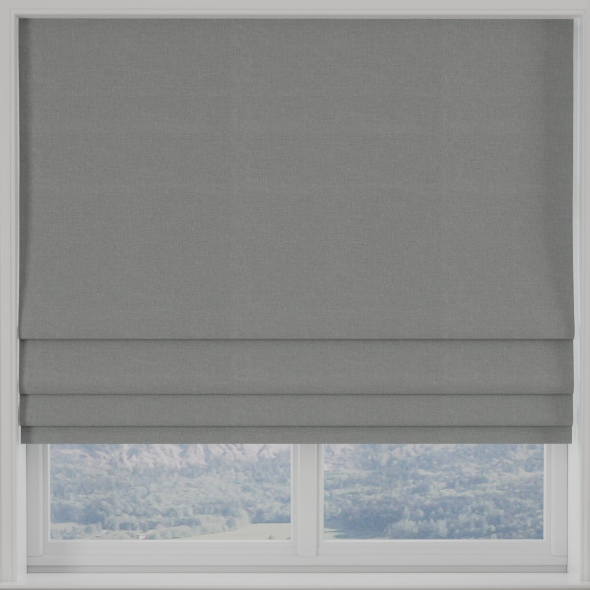 Linoso Made to Measure Roman Blind Duckegg
