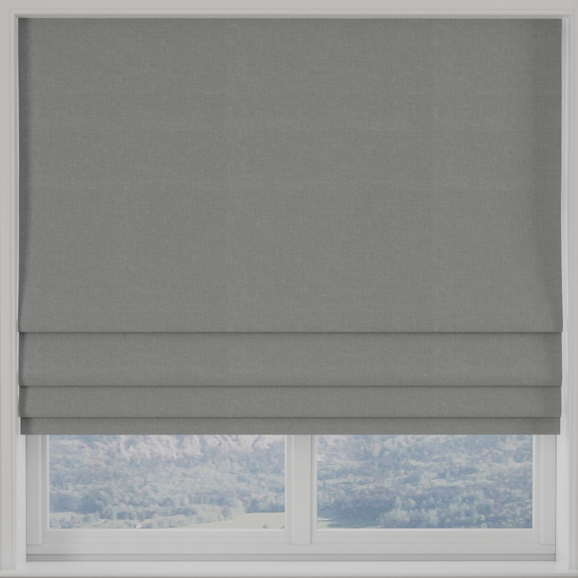 Linoso Made to Measure Roman Blind Duckegg