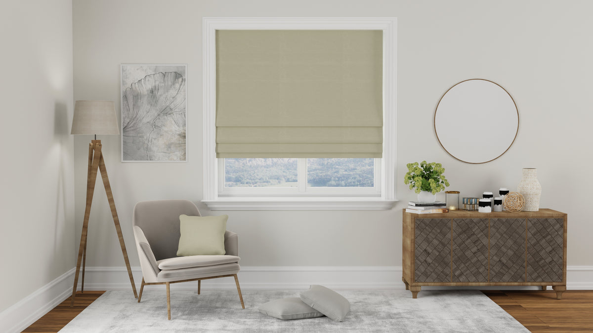 Modena Recycled Made to Measure Roman Blind Natural