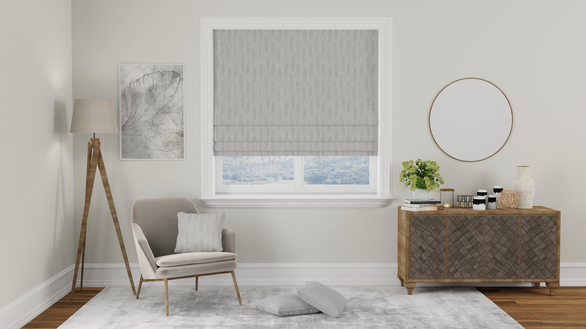Quill Made to Measure Roman Blind Chalk