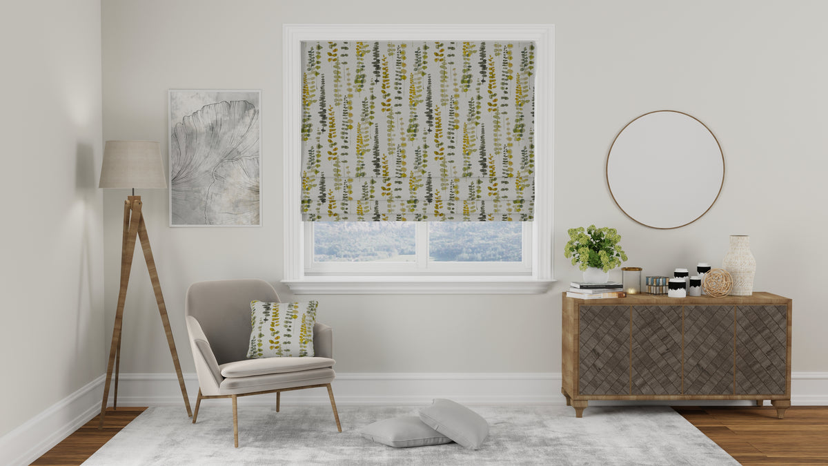 Santa Maria Made to Measure Roman Blind Chartreuse