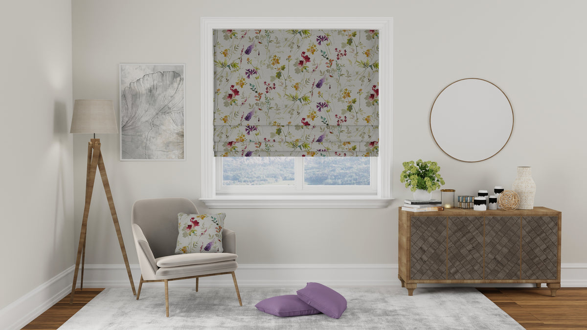 Tuileries Made to Measure Roman Blind Blossom