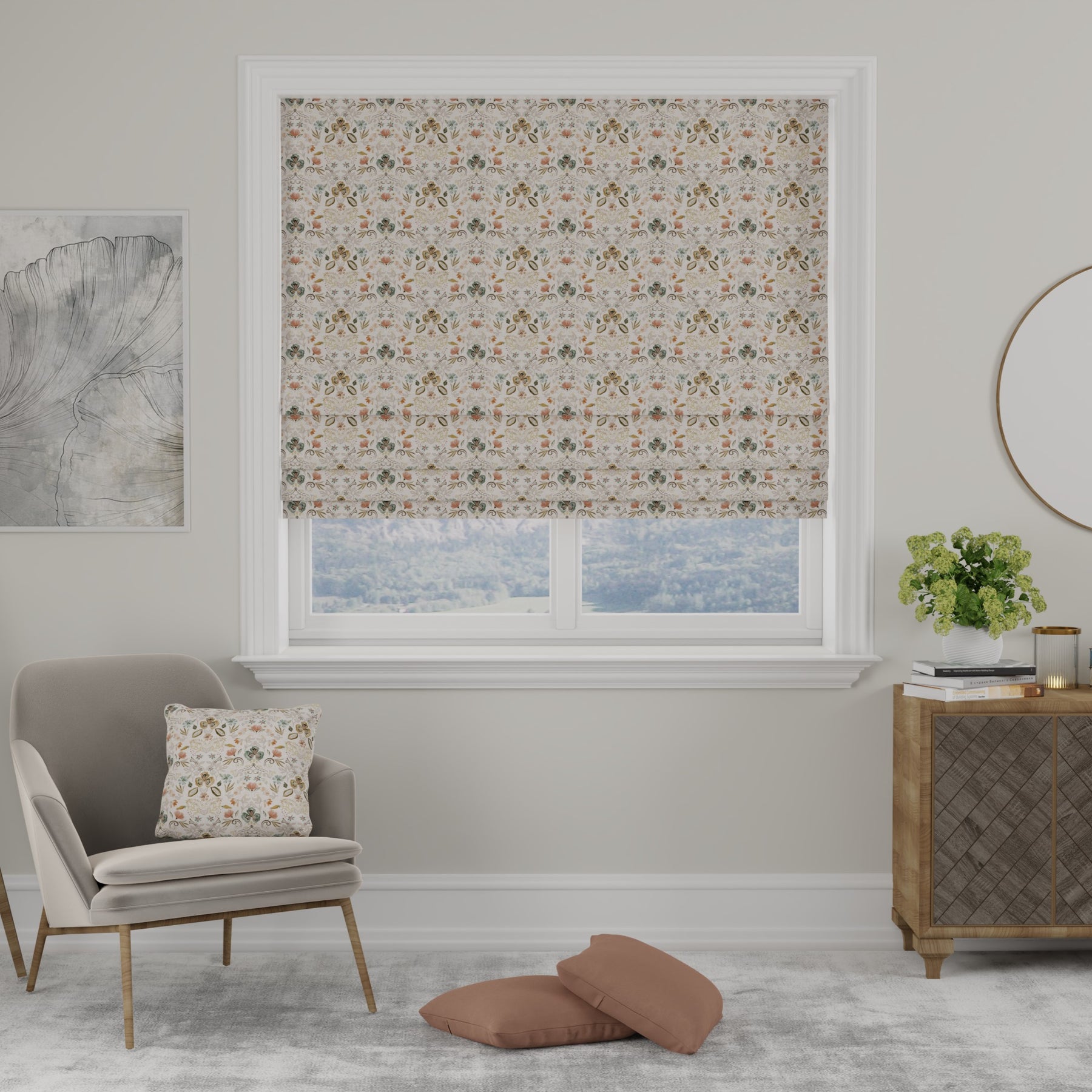 ANTE DECOR Skoll Made to Measure Roman Blind Blue