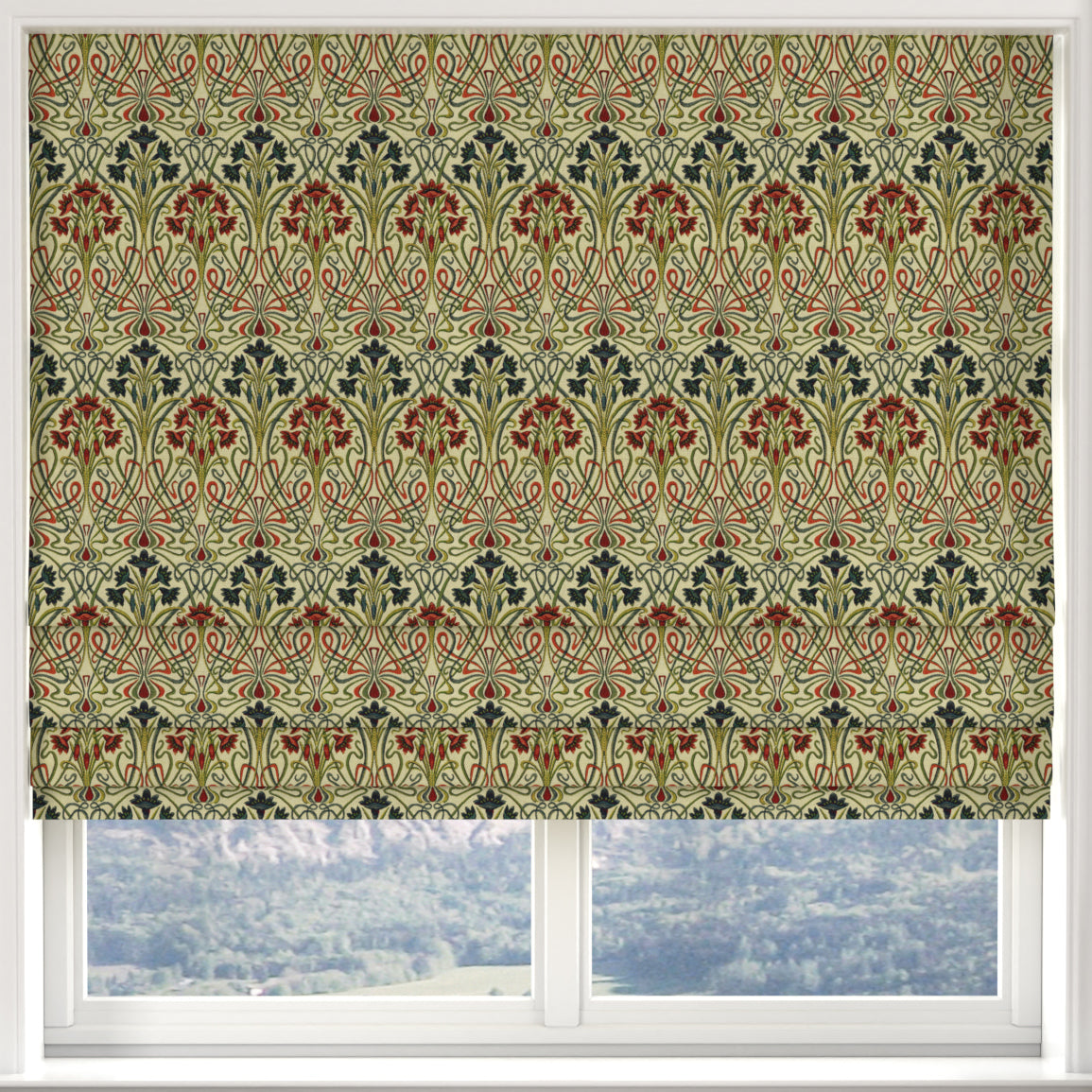 Tiffany Printed Made to Measure Roman Blind Jewel