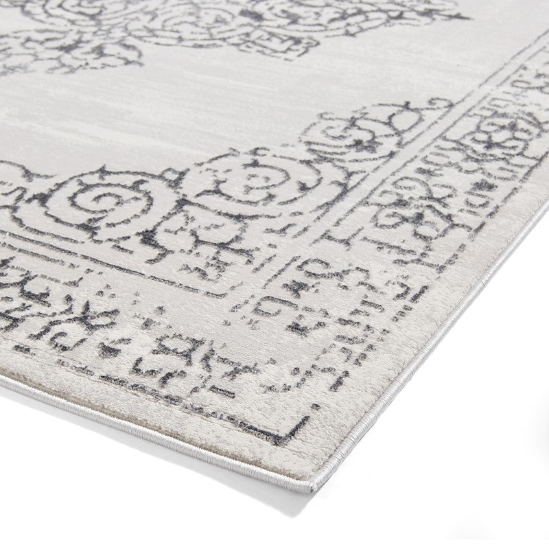 Artemis B9076A Metallic Effect Yarn Rug Silver