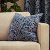 Bali Botanical Jacquard Filled Cushion 50cm x 50cm Midnight